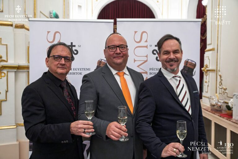 Balról: Lipics Zsolt, Madaras Zoltán, Vincze Balázs Forrás: PTE