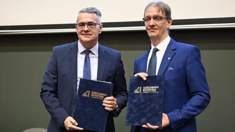 Együttműködési megállapodást kötött a Széchenyi-egyetem a Herman Ottó Intézettel Fotó: Mészely Réka