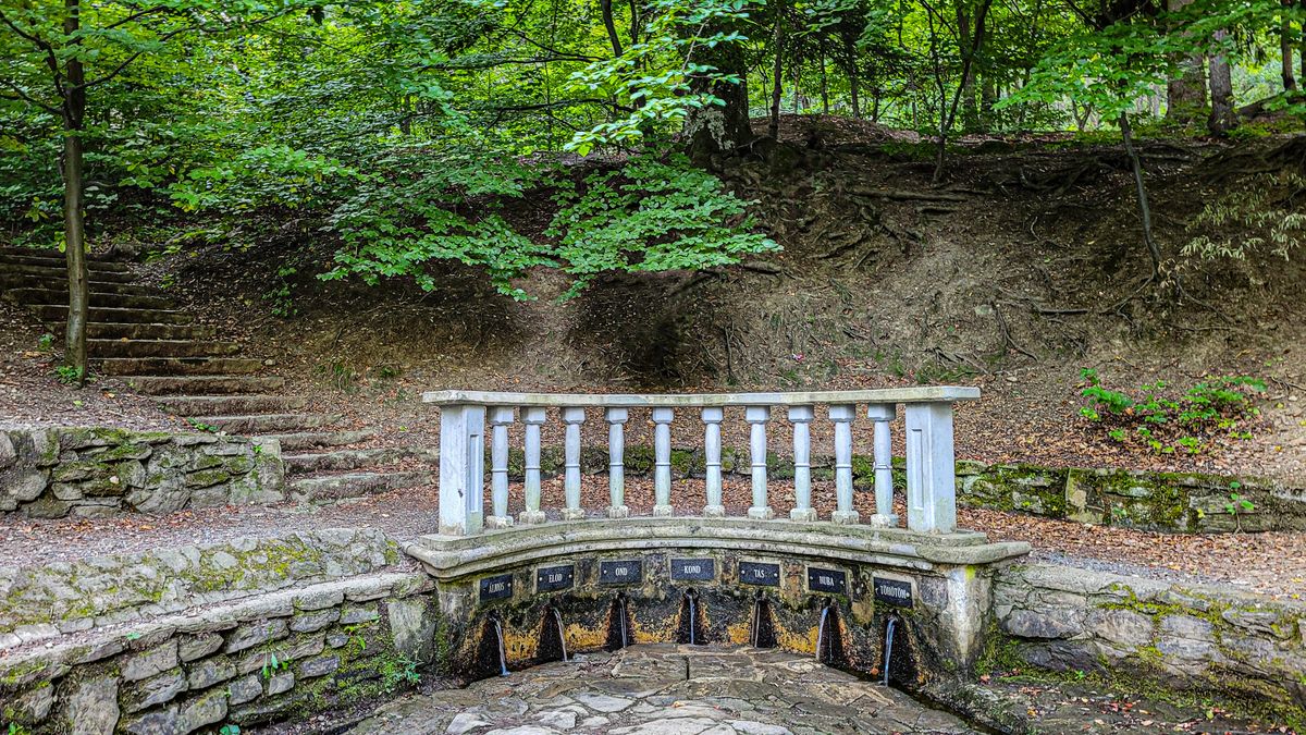 Kéktúra applikáció: a Kőszegi-hegységben, a Hétforrásnál is bélyegezhetünk. Fotó: vn/gombo