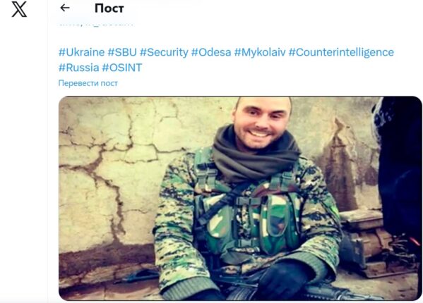 "...2024 elején utazott Ukrajnába, hogy az ukrán hadsereg kiképzőjeként dolgozzon..."