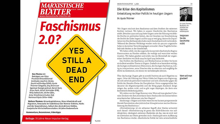 Thürmer-cikk a német Marxistische Blätterben
