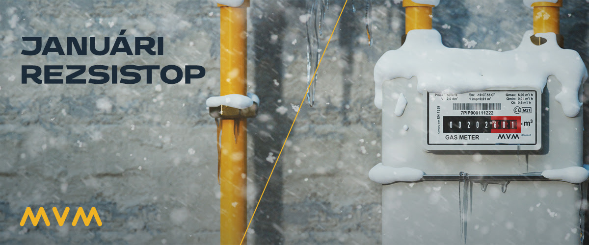 Januári rezsistop a megnövekedett földgázfogyasztásra