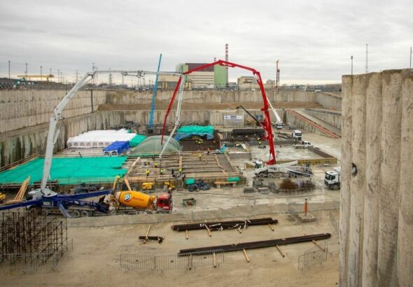 Folyamatosan zajlik a munka Paks II. területén Forrás: Paks II Zrt.