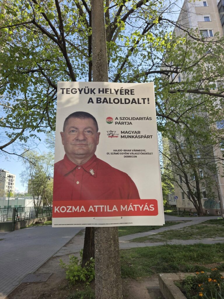 Koszma Attila Mátyás - Szolidaritás Pártja - Munkáspárt Hajdú-Bihar, Debrecen