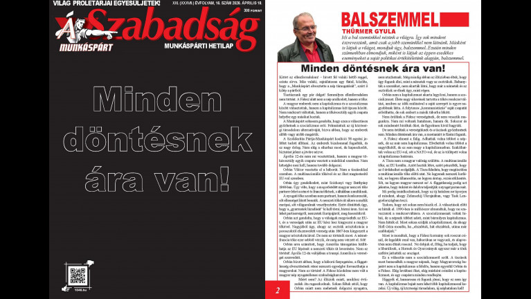 Minden döntésnek ára van!