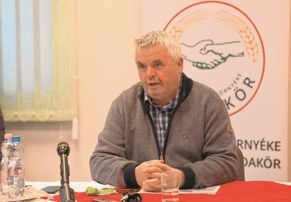 Rittlinger József, a NAK Baranyai Szervezetének elnöke