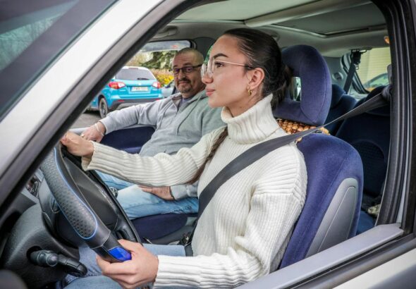 Kardos Zoltán, szekszárdi szakoktató hat éve foglalkozik tanulóvezetőkkel, mint mondta, régebben a jogosítvány megszerzése alap dolog volt, ma már nem az Forrás: Makovics Kornél