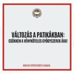 Szeptember 1-jétől olcsóbbak lesznek a vényköteles gyógyszerek