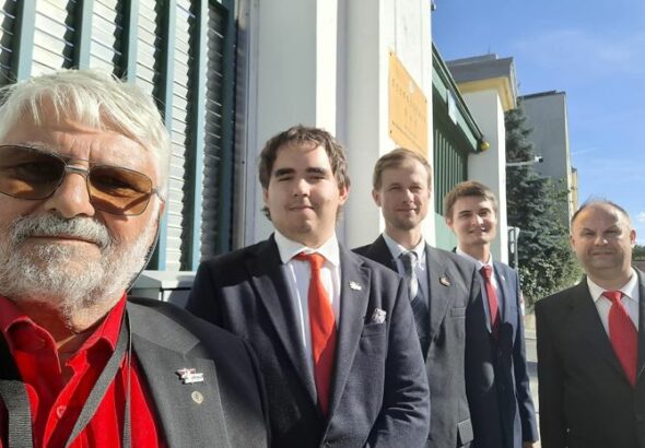 A Magyar Munkáspárt küldöttsége a Koreai Népi Demokratikus Köztársaság megalakulásának 78. évfordulója alkalmából megtartott fogadáson