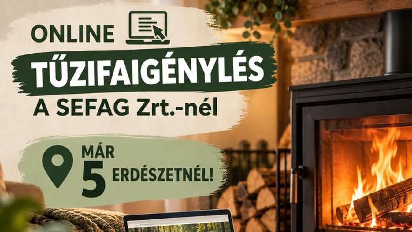 Már öt SEFAG-erdészetnél igényelhető online tűzifa